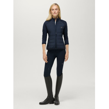 Dames Hybrid jas Tommy Hilfiger Equestrian Napa Woestijnlucht Blauw