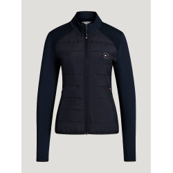 Dames Hybrid jas Tommy Hilfiger Equestrian Napa Woestijnlucht Blauw