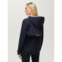 Veste imperméable Tommy Hilfiger Equestrian Upland femme compatible avec airbag Desert sky Bleu
