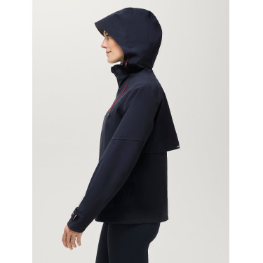 Veste imperméable Tommy Hilfiger Equestrian Upland femme compatible avec airbag Desert sky Bleu