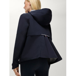 Veste imperméable Tommy Hilfiger Equestrian Upland femme compatible avec airbag Desert sky Bleu