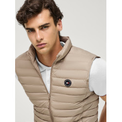 Veste sans manches matelassé Tommy Hilfiger Equestrian Montero homme Beige Veste sans manches matelassé Tommy Hilfiger Equestrian Montero homme Beige
