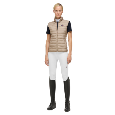 Dames gewatteerde mouwloze bodywarmer Tommy Hilfiger Equestrian Serano Beige Dames gewatteerde mouwloze bodywarmer Tommy Hilfiger Equestrian Serano Beige