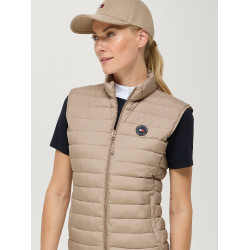 Veste sans manches matelassé Tommy Hilfiger Equestrian Serano femme Beige Veste sans manches matelassé Tommy Hilfiger Equestrian Serano femme Beige