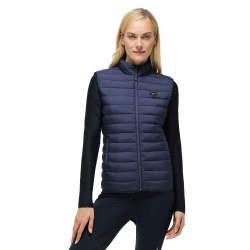 Doudoune sans manches Tommy Hilfiger Equestrian Serano femme Indigo délavé Bleu