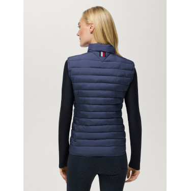 Doudoune sans manches Tommy Hilfiger Equestrian Serano femme Indigo délavé Bleu