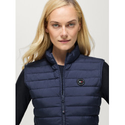 Dames gewatteerde mouwloze bodywarmer Tommy Hilfiger Equestrian Serano Verbleekt indigo Blauw