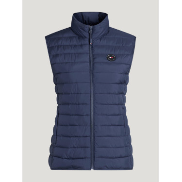Doudoune sans manches Tommy Hilfiger Equestrian Serano femme Indigo délavé Bleu