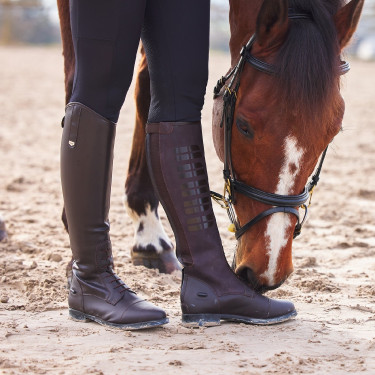 Bottes avec silicone Horze Rover Marron foncé Bottes avec silicone Horze Rover Marron foncé