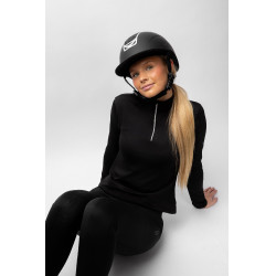 Casque d'équitation ornement en cristal Horze Arix II Noir / noir
