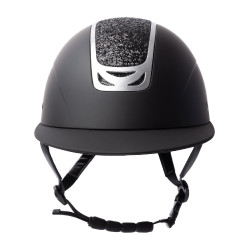 Casque d'équitation ornement en cristal Horze Arix II Noir / noir