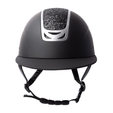 Casque d'équitation ornement en cristal Horze Arix II Noir / noir