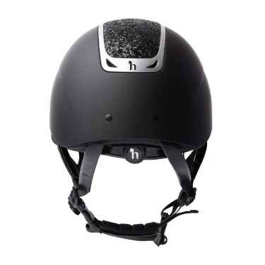 Casque d'équitation ornement en cristal Horze Arix II Noir / noir