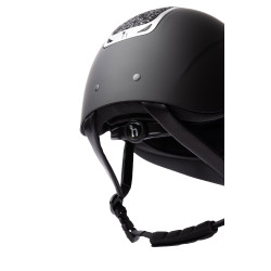 Casque d'équitation ornement en cristal Horze Arix II Noir / noir