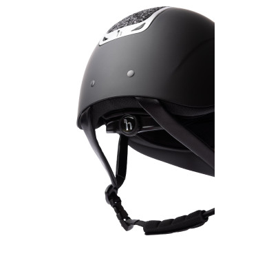 Casque d'équitation ornement en cristal Horze Arix II Noir / noir