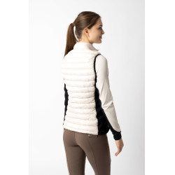 Ultra-lichte mouwloze paardrijbodywarmer B Vertigo Sia dames Grijs moonbeam