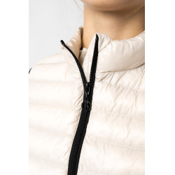 Ultra-lichte mouwloze paardrijbodywarmer B Vertigo Sia dames Grijs moonbeam