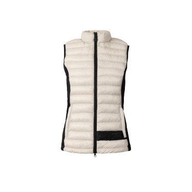 Ultra-lichte mouwloze paardrijbodywarmer B Vertigo Sia dames Grijs moonbeam