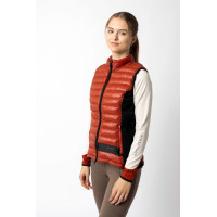Doudoune sans manches d'équitation ultra légère B Vertigo Sia femme Rouge cinabre
