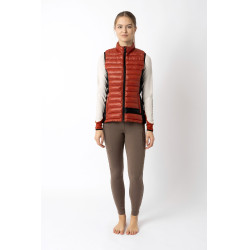 Doudoune sans manches d'équitation ultra légère B Vertigo Sia femme Rouge cinabre