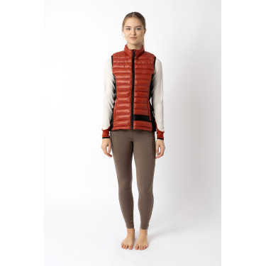 Doudoune sans manches d'équitation ultra légère B Vertigo Sia femme Rouge cinabre