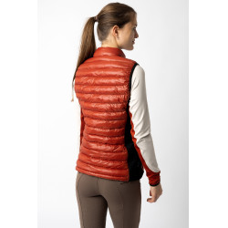 Doudoune sans manches d'équitation ultra légère B Vertigo Sia femme Rouge cinabre