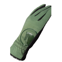 Gants d'équitation été Horze Nichelle femme Embruns marins Gris
