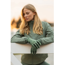 Zomer paardrijhandschoenen Horze Nichelle dames Zeebries Grijs