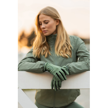 Zomer paardrijhandschoenen Horze Nichelle dames Zeebries Grijs