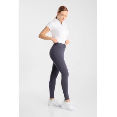 Legging d'équitation Horze Maia fond intégral femme Marine odyssey Bleu marine