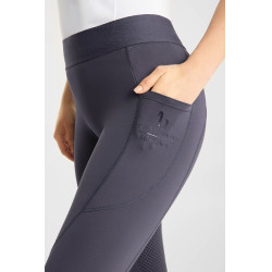 Legging d'équitation Horze Maia fond intégral femme Marine odyssey Bleu marine