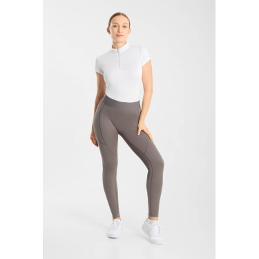 Legging d'équitation Horze Maia fond intégral femme Bois flotté Gris Legging d'équitation Horze Maia fond intégral femme Bois flotté Gris