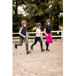 Legging fond intégral avec silicone Madison enfant Horze Rose betterave