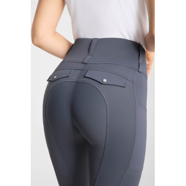 Hybride legging Horze Anya dames fullgrip Grijs