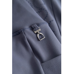 Legging taille haute fond intégral silicone Gillian Horze femme Gris