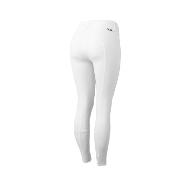 Pantalon d'équitation basanes Grip Horze Grand Prix Pro femme Blanc / bleu turquoise Pantalon d'équitation basanes Grip Horze Grand Prix Pro femme Blanc / bleu turquoise