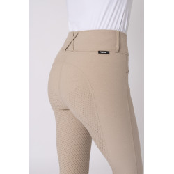 Rijbroek met full grip zitvlak Horze Grand Prix Pro dames Eenvoudige taupe Beige Rijbroek met full grip zitvlak Horze Grand Prix Pro dames Eenvoudige taupe Beige