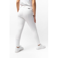 Pantalon d'équitation Grand Prix à fond intégral Silicone enfant Horze Blanc