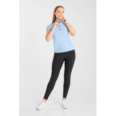 Trainings-T-shirt B Vertigo Joelle korte mouwen dames Ceruleaansblauw