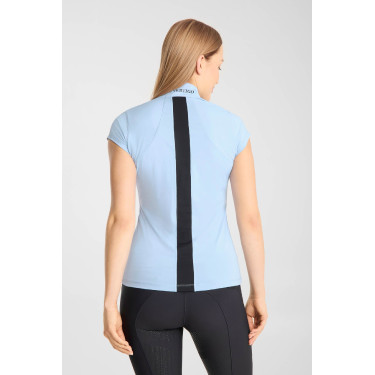 Trainings-T-shirt B Vertigo Joelle korte mouwen dames Ceruleaansblauw