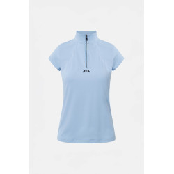 Trainings-T-shirt B Vertigo Joelle korte mouwen dames Ceruleaansblauw