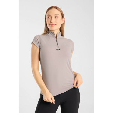 Trainings-T-shirt B Vertigo Joelle korte mouwen dames Onnaspeurbaar Beige