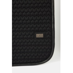 B Vertigo Velvet fluwelen zadeldek Zwarte schoonheid