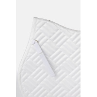 Tapis de selle mixte Horze Aachen Blanc / bleu turquoise