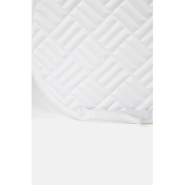 Tapis de selle mixte Horze Aachen Blanc / bleu turquoise Tapis de selle mixte Horze Aachen Blanc / bleu turquoise