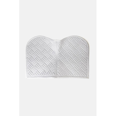 Tapis de selle mixte Horze Aachen Blanc / bleu turquoise Tapis de selle mixte Horze Aachen Blanc / bleu turquoise