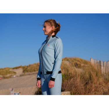Sweat technique Le Sabotier Lucette femme Bleu glacier Sweat technique Le Sabotier Lucette femme Bleu glacier