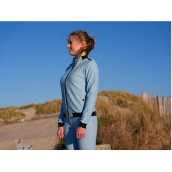 Technische sweater Le Sabotier Lucette dames Gletsjerblauw