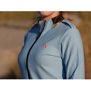 Sweat technique Le Sabotier Lucette femme Bleu glacier Sweat technique Le Sabotier Lucette femme Bleu glacier