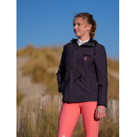 Waterafstotende technische parka Le Sabotier Huguette dames Inkt Zwart